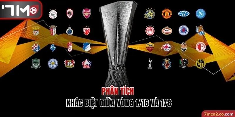 Phân tích sự khác biệt giữa 2 vòng 1/16 và vòng 1/8